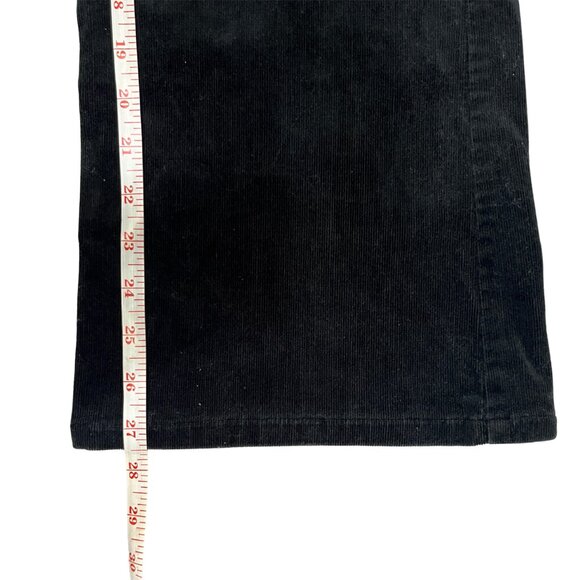 Jones New York Corduroy Pants Size 12P Black Bootcut Stretch Classic Fall Winter - Picture 12 of 14